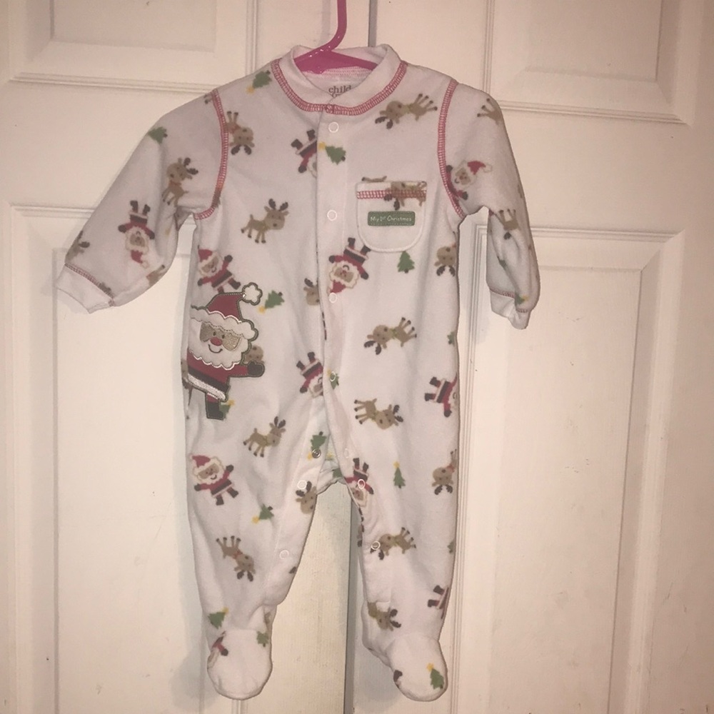 Unisex Carter’s Santa and Reindeer Kids Onesie